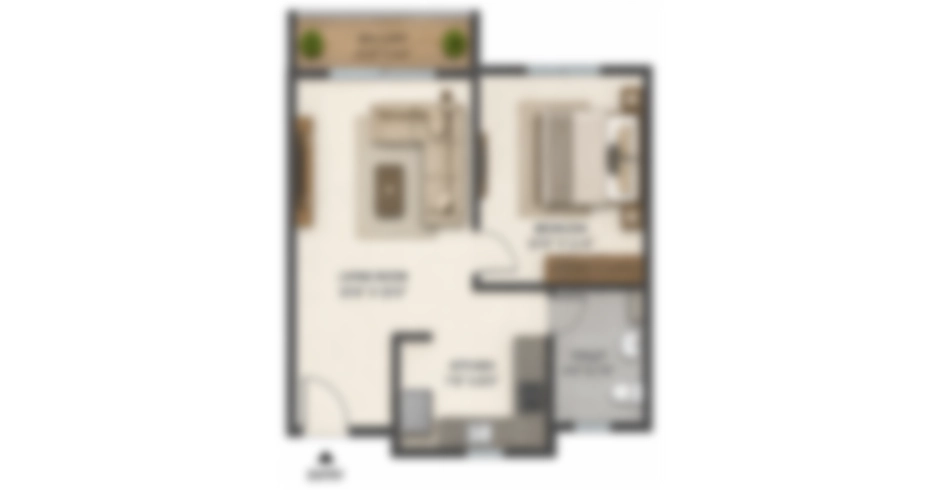 Q Living Navi Mumbai 1 BHK Floor Plans